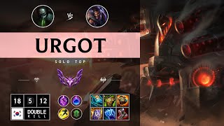 Urgot Top vs Draven  KR Master Patch 1414 [upl. by Llenaej161]