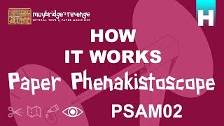 Paper Phenakistoscope PSAM02 How It Works [upl. by Airetal]