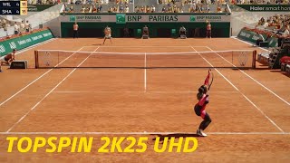 TopSpin 2K25 The Best ULTRA REALISTIC Gameplay Footage  Williams V Sharapova Roland Garros [upl. by Orfurd]