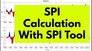 SPI Calculation using SPI Tool  Standardized Precipitation Index  SPI  DieFarbe [upl. by Einahc]