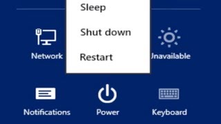 How to Shutdown Windows 8 or Restart [upl. by Nylesaj]