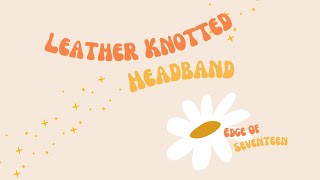 Item 6  Leather Knotted Headband  Fit Video [upl. by Ellened444]