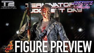 Hot Toys Terminator 2 Battle Damaged 20  Figure Preview Episode 314 [upl. by Spancake]