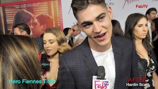 Hero Fiennes Tiffin at the quotAFTERquot premiere [upl. by Naud]