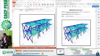 Diseño De Estructuras Metálicas Con Sap 2000 0304 [upl. by Fredella]