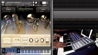 Native Instruments Session Horns review  SoundsAndGear [upl. by Ym]