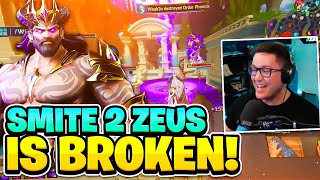 SMITE 2 FIRST GAMEPLAY ZEUS IS BROKEN [upl. by Eiramave]