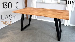 Tisch selber bauen Dining Table DIY Buchentisch Esstisch selber bauenModern Table BuildDesk DIY [upl. by Anez126]