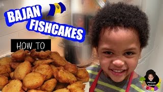 How to cook Bajan Fishcakes Cooking with 4 year old Alexander [upl. by Odette252]