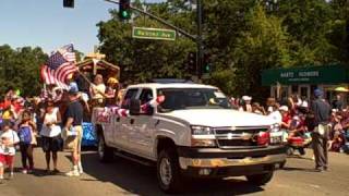 Danville CA 4th of July Parade  St Isidores Float Celebrating 100 Years [upl. by Ralyks901]