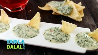 Cheesy Spinach Dip by Tarla Dalal [upl. by Yaeger327]