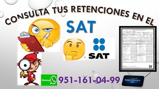 CONSTANCIA DE RETENCIONES y PERCEPCIONES Consuta RAPIDA🚀 en el SAT constancia ASALARIADO👨‍🚒📋 [upl. by Ayekat]