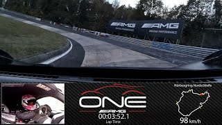 Onboard MercedesAMG ONE  Record Drive at Nürburgring Nordschleife [upl. by Enellek514]