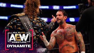 AEW World Champion Hangman Page and CM Punk Finally Come Face to Face  AEW Dynamite 51122 [upl. by Lenoyl]