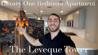 Touring a 1900 Luxury One Bedroom Apartment at The Leveque Tower in Downtown Columbus Ohio [upl. by Betta]