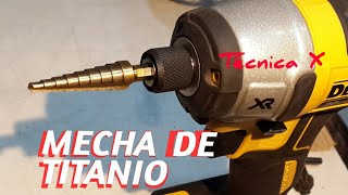 BROCA DE TITANIO para metal  TITANIUM DRILL BIT [upl. by Wiburg]