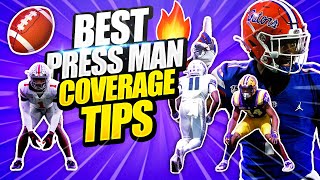 Football 🏈 Best Press Man Coverage Tips [upl. by Rosse]