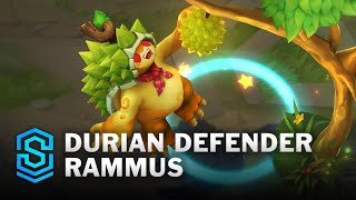 Durian Defender Rammus Skin Spotlight  PreRelease  PBE Preview  League of Legends [upl. by Peirce27]