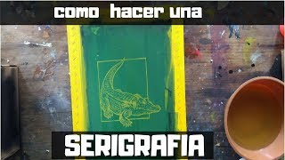 como hacer serigrafia muy fácil  paso a paso  taller de arte [upl. by Dieball]