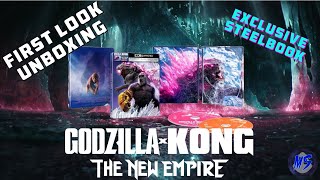 First Look Godzilla X Kong The New Empire WalMart Exclusive 4K UHD Bluray Steelbook Unboxing [upl. by Dib]