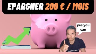 Comment réussir à épargner 200 € par mois  en 4 étapes I Minimalisme financier [upl. by Janette617]