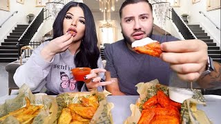 WE BACK WINGSTOP MUKBANG [upl. by Wershba]