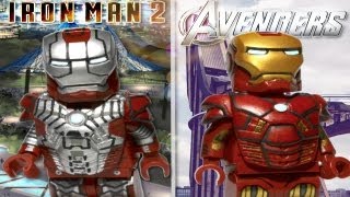 LEGO Marvel  Iron Man Mark V amp Iron Man Mark VII V2  Showcase [upl. by Mij]