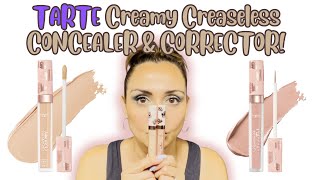 NEW Tarte Creamy Creaseless Concealer amp Corrector FULL DAY WEAR TEST amp Review 🔥❣️ [upl. by Airdnek]