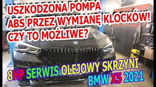 JAK USZKODZIC POMPE ABS PRZY ZMIANIE KLOCKÓW BMW X5 SERWIS SKRZYNI 8HP [upl. by Amaryl677]