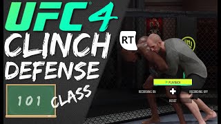 UFC 4  CLINCH DEFENSE Class  101 Basics XBOX Controls [upl. by Massey]