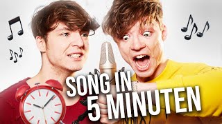 wir schreiben 2 SONGS in 5 Minuten 🎵😂 [upl. by Lundell25]