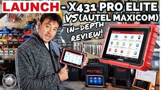 Launch X431 Pro Elite VS Autel Maxicom MK808  Full Indepth Live Testing Review [upl. by Leemaj]