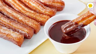 Churros recipe 吉事果食谱 Recette de churros チュロスのレシピ 츄러스 레시피 [upl. by Comptom]