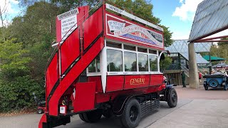 Number 11 open top vintage bus ride  Beaulieu Abbey to Motor Museum [upl. by Nrobyalc]