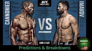 UFC Louisville Cannonier vs Imavov PredictionsBreakdowns amp Best Bets [upl. by Sucramd292]