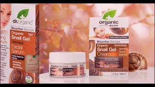 DR ORGANIC SNAIL GEL CREAM amp FACIAL SERUM Review 🐌 [upl. by Yeleek]