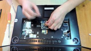 Как разобрать и почистить ноутбук Toshiba Qosmiо G30 disassemble Toshiba Qosmio G30 [upl. by Acessej]