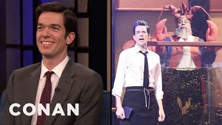 What John Mulaney Is Planning For His Next Musical Sketch On SNL  CONAN on TBS [upl. by Adlog686]