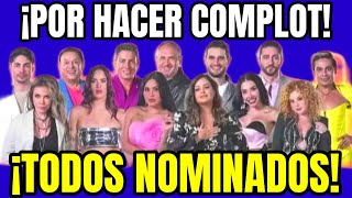 TODOS LOS FAMOSOS NOMINADOS POR HACER COMPLOT LA CASA DE LOS FAMOSOS MÉXICO lcdlfmx [upl. by Erdman]