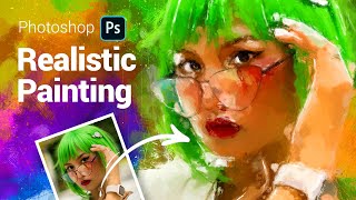 Photoshop Painting Effect in one click  Virtuoso UXP Plugin [upl. by Urina925]