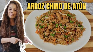 Cómo preparar un ARROZ CHINO CON ATÚN SUPER SUPER DELICIOSO 😋RECETAS DE SEMANA SANTA [upl. by Philcox]