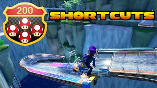 Mario Kart 8 Deluxe  All 200cc Shroomless Shortcuts [upl. by Allerus]