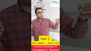 Neutralisation reaction part 2 trendingshorts physics chemistry reaction with acids and bses [upl. by Martino677]