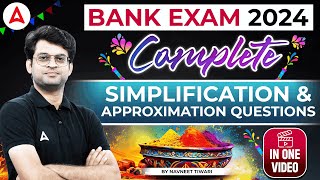 Complete Simplification amp Approximation for Bank Exam 2024  Maths by Navneet Tiwari [upl. by Ivy730]