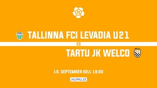 Tallinna FCI Levadia U21  Tartu JK Welco [upl. by Calbert]