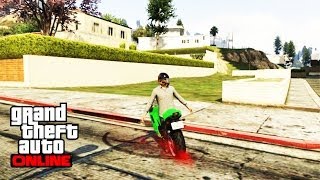 GLITCH Etre en position fœtale sur une moto dans GTA Online [upl. by Stevana]