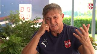 FSS intervju  Selektor Dragan Stojković posle Španije i uoči odlaska u Dansku 6 9 2024 [upl. by Enad]