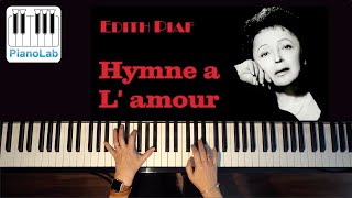 Hymne à lamour  Edith Piaf  Piano Cover  HD [upl. by Corine683]