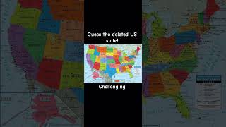 Guess the deleted US state Challenging usa america game texas florida california nyc [upl. by Affer]