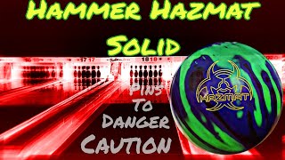 Hazmat Solid Bowling Ball Review It Hits The Pins HARD [upl. by Sum]